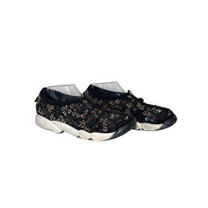 Dior Black Mesh Fusion Beaded Embellished Sneakers Slip-On Sneakers Size 38